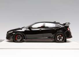 Honda  - Civic Type R 2017 shinny black - 1:18 - MotorHelix - 001lhd - MH001lhdBK | Toms Modelautos