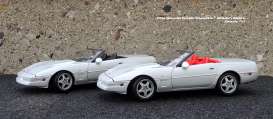 Corvette  - 1996 silver/red - 1:24 - GreenLight - 51093R - gl51093R | Toms Modelautos