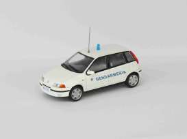 Fiat  - Punto white/blue - 1:43 - Magazine Models - Pow012 - MagPow012 | Toms Modelautos