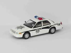 Ford  - Crown Victoria white/black - 1:43 - Magazine Models - Pow016 - MagPow016 | Toms Modelautos