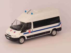 Ford  - Transit CRS white/blue - 1:43 - Magazine Models - Pow018 - MagPow018 | Toms Modelautos