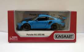 Porsche  - 911 GT2 RS (991) 2017 blue - 1:36 - Kinsmart - 5408D - KT5408Wb | Toms Modelautos