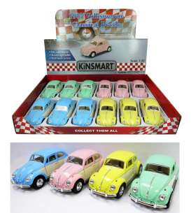Volkswagen - Classic Beetle 1967 various - 1:32 - Kinsmart - 5375DY - KT5375DY | Tom's Modelauto's Volkswagen - Classic Beetle 1967 various - 1:32 - Kinsmart - 5375DY - KT5375DY | Tom's Modelauto's