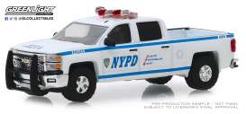 Chevrolet - Silverado 2015 white/blue - 1:64 - GreenLight - 30093 - gl30093 | Tom's Modelauto's Chevrolet - Silverado 2015 white/blue - 1:64 - GreenLight - 30093 - gl30093 | Tom's Modelauto's