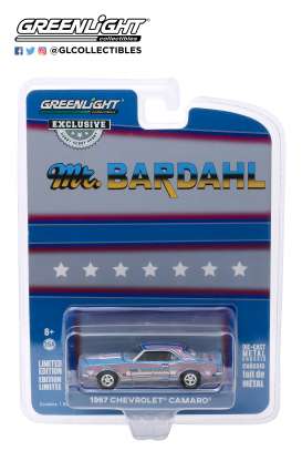 Chevrolet  - Camaro  1968 blue/silver/pink - 1:64 - GreenLight - 30095 - gl30095 | Toms Modelautos