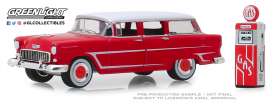 Chevrolet - Two-Ten Townsman 1955 red/white - 1:64 - GreenLight - 97070A - gl97070A | Tom's Modelauto's Chevrolet - Two-Ten Townsman 1955 red/white - 1:64 - GreenLight - 97070A - gl97070A | Tom's Modelauto's