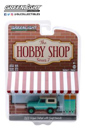 Nissan  - Patrol 1969 green/white - 1:64 - GreenLight - 97070C - gl97070C | Toms Modelautos