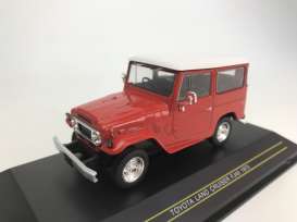 Toyota  - Land Cruiser FJ40 1973 red/white - 1:43 - First 43 - F43145 - F43-145 | Toms Modelautos