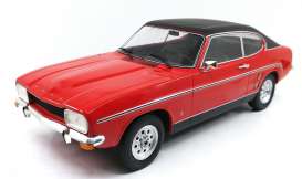 Ford  - Capri MKI 1973 red/black - 1:18 - MCG - 18083 - MCG18083 | Toms Modelautos