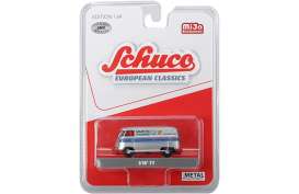 Volkswagen  - T1 silver/blue/red - 1:64 - Schuco - 8400 - schuco8400 | Toms Modelautos
