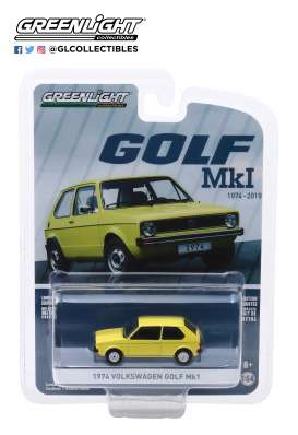 Volkswagen  - Golf Mk1 1974 yellow - 1:64 - GreenLight - 28000C - gl28000C | Toms Modelautos