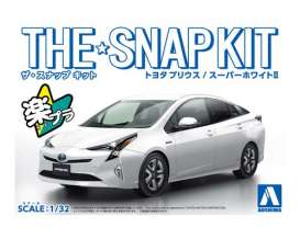 Toyota  - Prius white - 1:32 - Aoshima - 05416 - abk05416 | Toms Modelautos