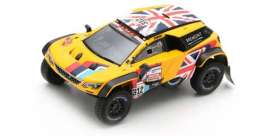 Peugeot  - 3008 DKR 2019 yellow/black - 1:43 - Spark - S5627 - spaS5627 | Toms Modelautos