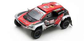 Peugeot  - 3008 DKR 2019 red/black - 1:43 - Spark - S5629 - spaS5629 | Toms Modelautos