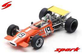 Brabham  - BT24 1969 orange - 1:43 - Spark - s5265 - spas5265 | Toms Modelautos