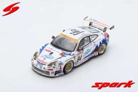 Porsche  - 911 GT3 2003 white/blue - 1:43 - Spark - s5526 - spas5526 | Toms Modelautos
