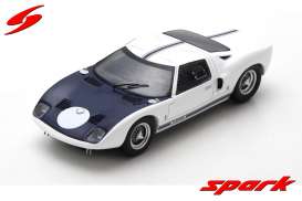 Ford  - GT Press 1964 white/blue - 1:43 - Spark - s4064 - spas4064 | Toms Modelautos
