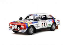 Peugeot  - 504 1978 white/red/blue - 1:18 - OttOmobile Miniatures - ot309 - otto309 | Toms Modelautos