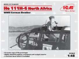 Planes - He 111H-6 North Africa 1910 - 1:48 - ICM - 48265 - icm48265 | Tom's Modelauto's Planes - He 111H-6 North Africa 1910 - 1:48 - ICM - 48265 - icm48265 | Tom's Modelauto's