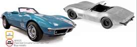 Chevrolet  - Corvette  1969 blue - 1:18 - Norev - 189035 - nor189035 | Toms Modelautos