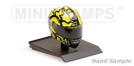 Helmet  - 2010 yellow/black - 1:10 - Minichamps - 315100066 - mc315100066 | Toms Modelautos