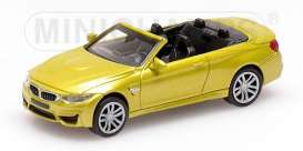 BMW  - M4 2015 yellow - 1:87 - Minichamps - 870027234 - mc870027234 | Toms Modelautos