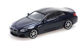 BMW  - M6 Coupé 2015 blue - 1:87 - Minichamps - 870027302 - mc870027302 | Toms Modelautos