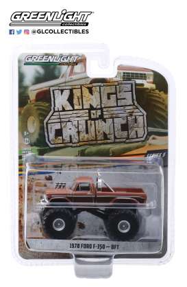 Ford  - F-350 BFT Monster Truck 1972 brown - 1:64 - GreenLight - 49050A - gl49050A | Toms Modelautos