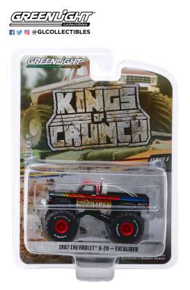 Chevrolet - K20 Silvarado Monster Truck 1987 black - 1:64 - GreenLight - 49050E - gl49050E | Tom's Modelauto's Chevrolet - K20 Silvarado Monster Truck 1987 black - 1:64 - GreenLight - 49050E - gl49050E | Tom's Modelauto's