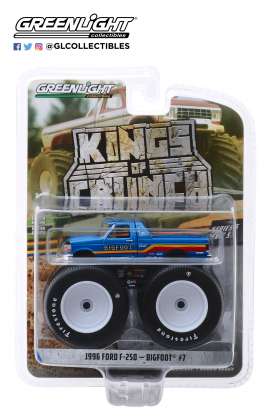 Ford  - F-250 Monster Truck 1996 blue - 1:64 - GreenLight - 49050F - gl49050F | Toms Modelautos
