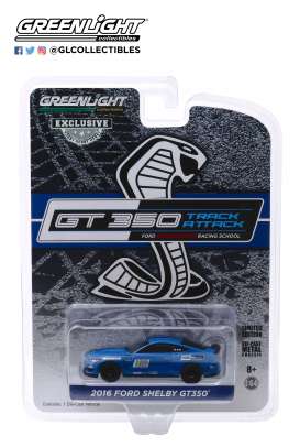 Ford  - Mustang 2016 blue - 1:64 - GreenLight - 30109 - gl30109 | Toms Modelautos