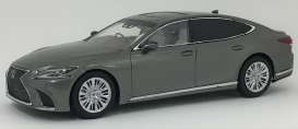 Lexus  - LS500 grey - 1:43 - Kyosho - 03685M - kyo3685M | Toms Modelautos