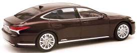 Lexus  - LS500h red/brown - 1:43 - Kyosho - 03686sa - kyo3686sa | Toms Modelautos