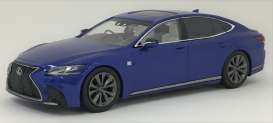 Lexus  - LS500 blue - 1:43 - Kyosho - 03687bl - kyo3687bl | Toms Modelautos