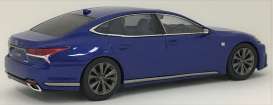 Lexus  - LS500 blue - 1:43 - Kyosho - 03687bl - kyo3687bl | Toms Modelautos