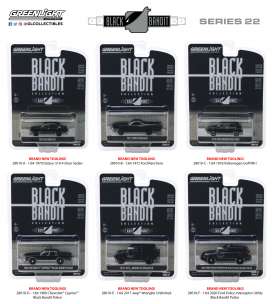 Assortment/ Mix  - black - 1:64 - GreenLight - 28010 - gl28010 | Toms Modelautos