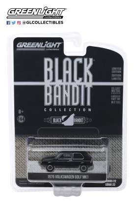 Volkswagen  - Golf Mk1 1976 black - 1:64 - GreenLight - 28010C - gl28010C | Toms Modelautos