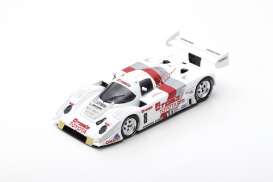 Toyota  - 92C-V 1992 white/red - 1:43 - Spark - s6250 - spas6250 | Toms Modelautos