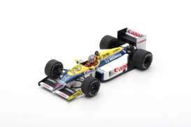Williams  - FW11 1986 white/blue/yellow - 1:43 - Spark - s7481 - spas7481 | Toms Modelautos