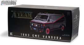 GMC  - Vandura *A Team* 1983 grey/black - 1:12 - GreenLight - 12101 - gl12101 | Toms Modelautos