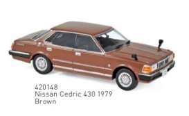 Nissan  - Cedric 430 1979 brown - 1:43 - Norev - 420148 - nor420148 | Toms Modelautos