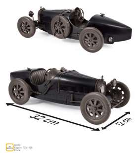 Bugatti  - T35 1925 black - 1:12 - Norev - 125701 - nor125701 | Toms Modelautos