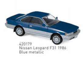 Nissan  - Leopard 1862 blue - 1:43 - Norev - 420179 - nor420179 | Toms Modelautos
