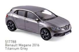 Renault  - Megane 2016 grey - 1:43 - Norev - 517788 - nor517788 | Toms Modelautos