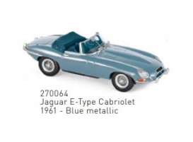 Jaguar  - E-Type 1961 blue - 1:43 - Norev - 270064 - nor270064 | Toms Modelautos