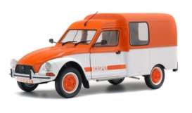 Citroen  - Acadiane Acaspot white/orange - 1:18 - Solido - 1800404 - soli1800404 | Toms Modelautos