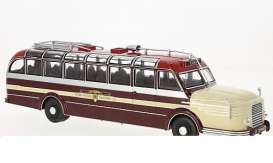 Krupp  - burgundy/creme - 1:43 - IXO Models - BUS010 - ixBUS010 | Toms Modelautos