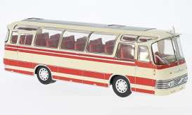 Neoplan  - 1964 beige/red - 1:43 - IXO Models - BUS011 - ixBUS011 | Toms Modelautos