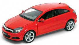 Opel  - 2005 red - 1:18 - Welly - 12563r - welly12563r | Toms Modelautos