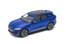 Jaguar  - F-Pace 2016 blue - 1:24 - Welly - 24070b - welly24070b | Toms Modelautos